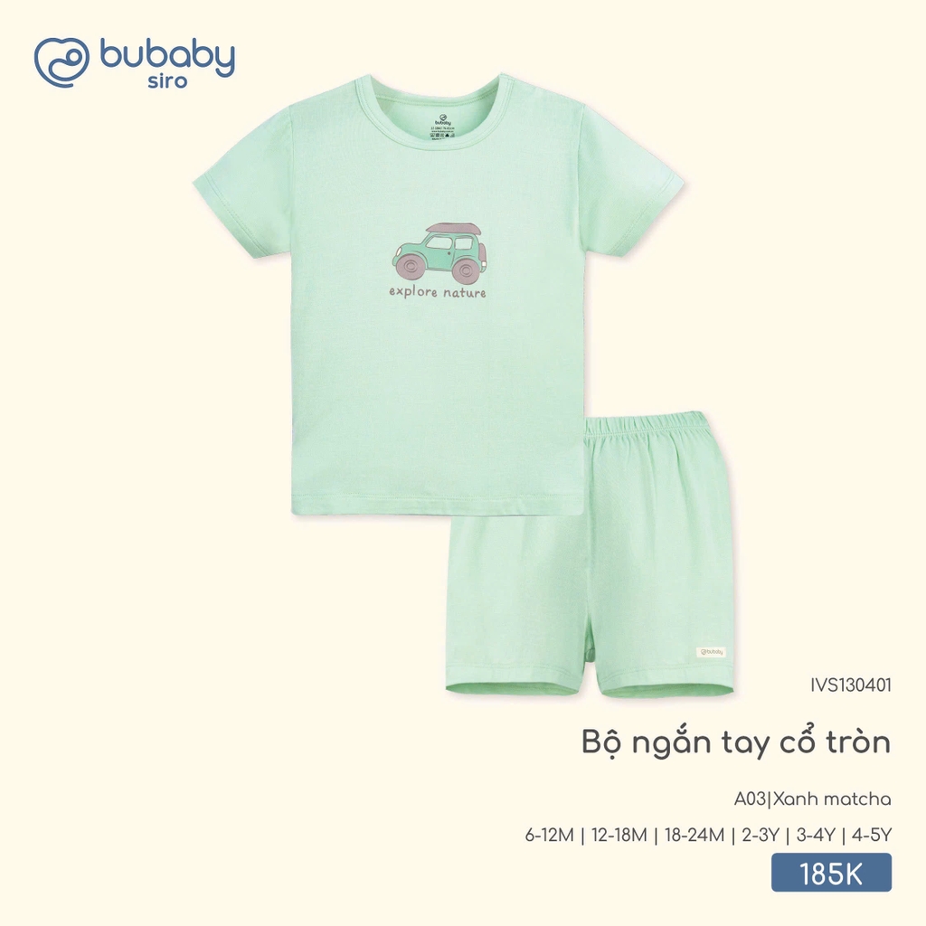 Bộ ngắn tay cổ tròn Bubaby IVS130401
