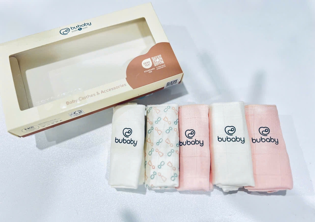 Khăn sữa muslin Pack 5 (30x30cm) ABM050001