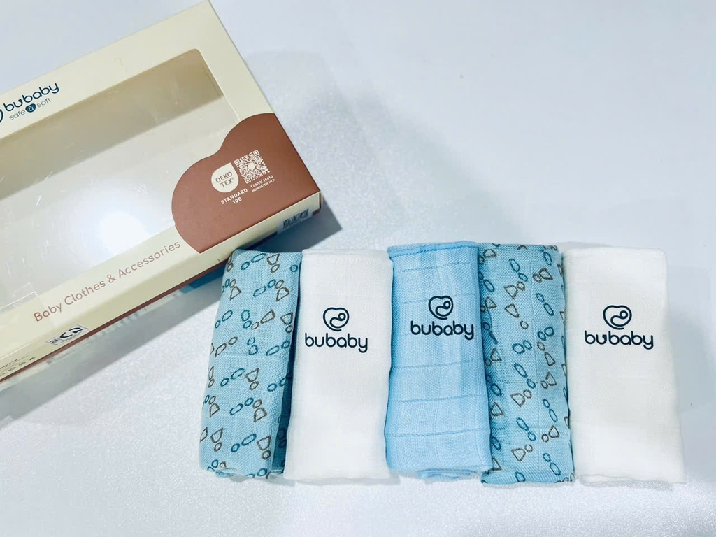 Khăn sữa muslin Pack 5 (30x30cm) ABM050001