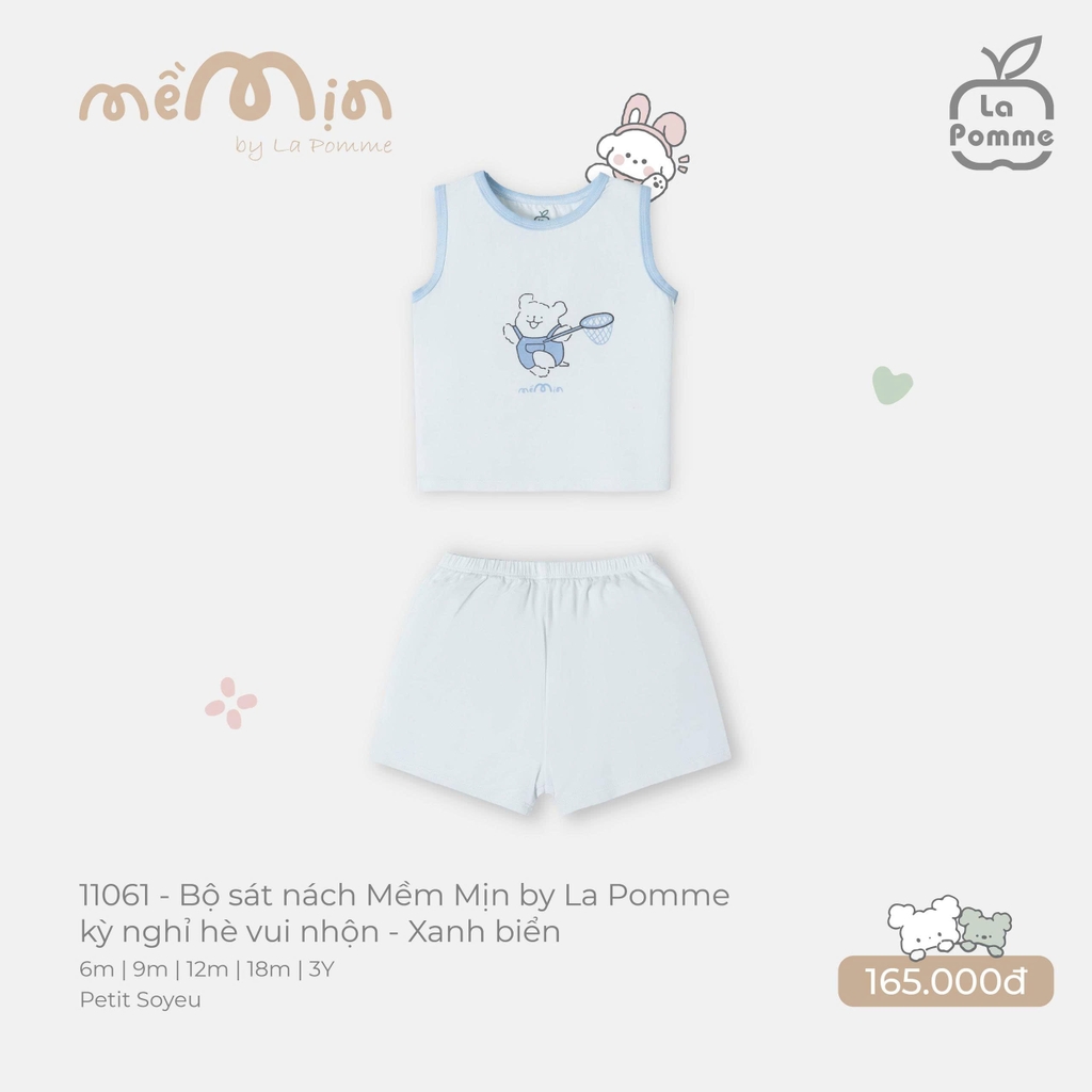 Bộ sát nách Mềm Mịn by La Pomme kỳ nghỉ hè vui nhộn