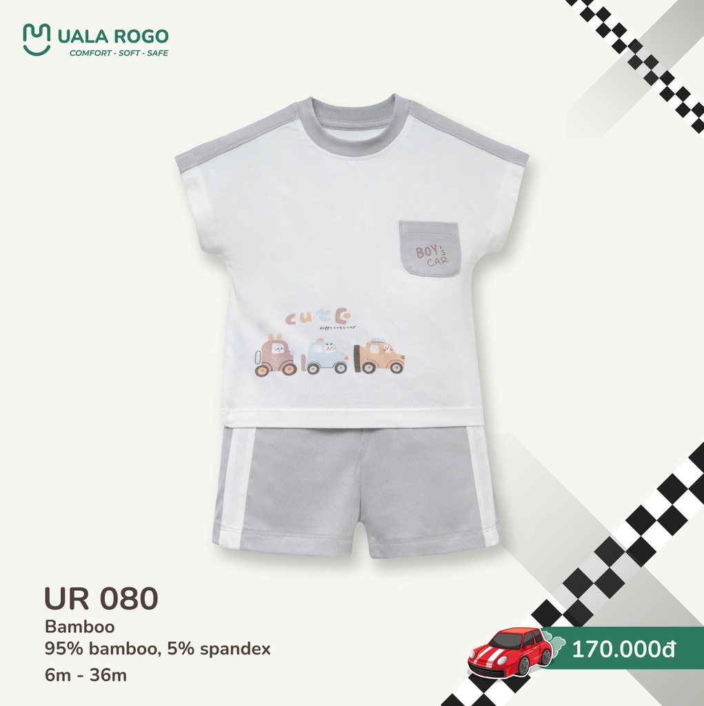 Bộ cộc tay Happy train UR 080