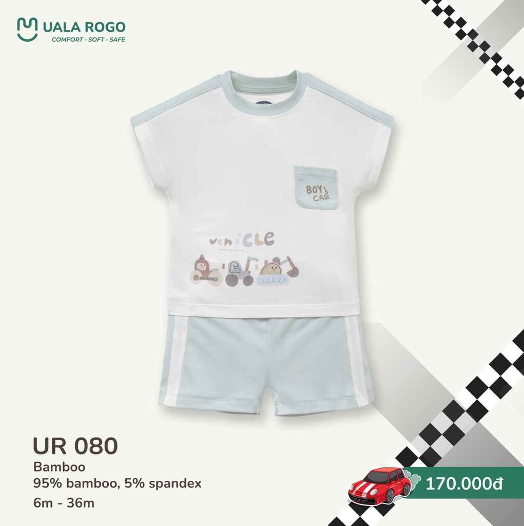 Bộ cộc tay Happy train UR 080