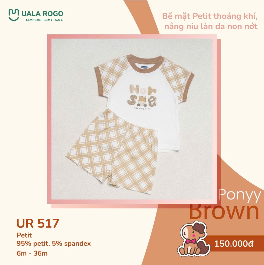 Bộ ngắn tay Uala Rogo UR 517