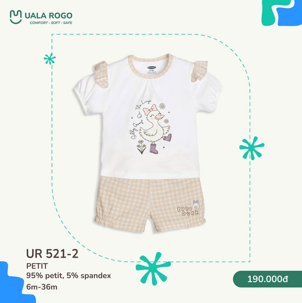 Bộ ngắn tay Uala Rogo UR 521