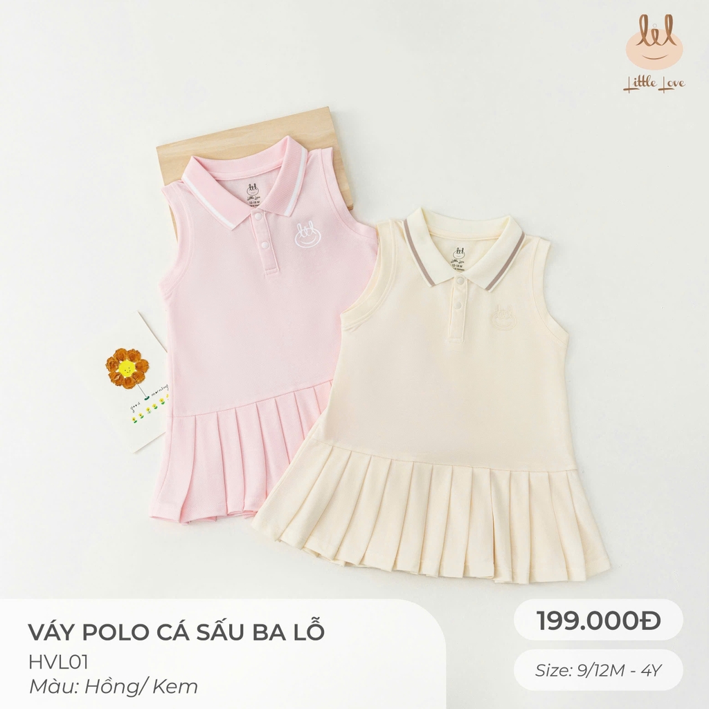 Váy polo cá sấu ba lỗ