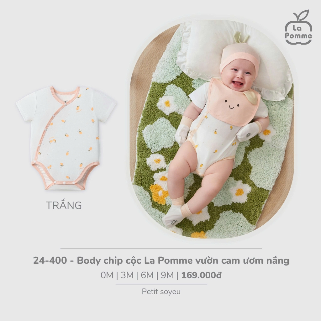 Body chip cộc La Pomme vườn cam ươm nắng