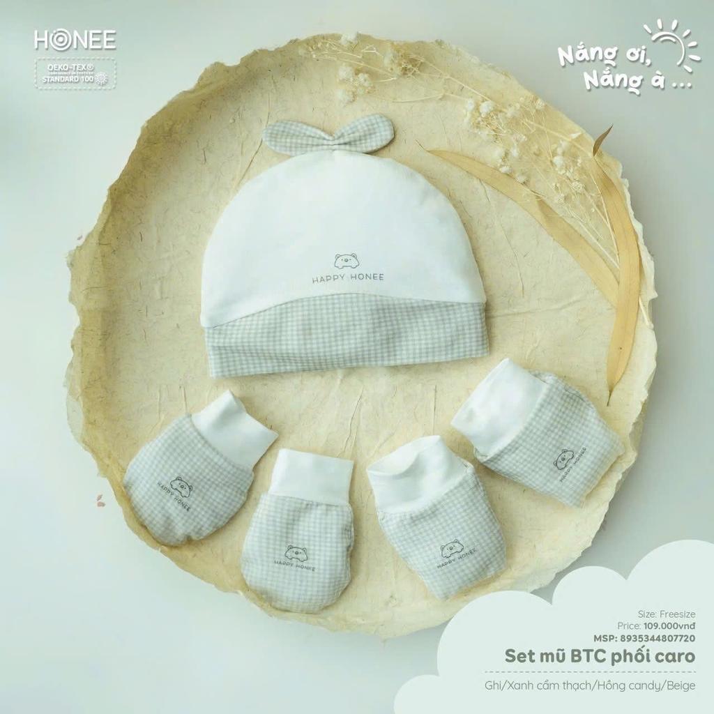Set mũ BTBC phối caro 8935344807720