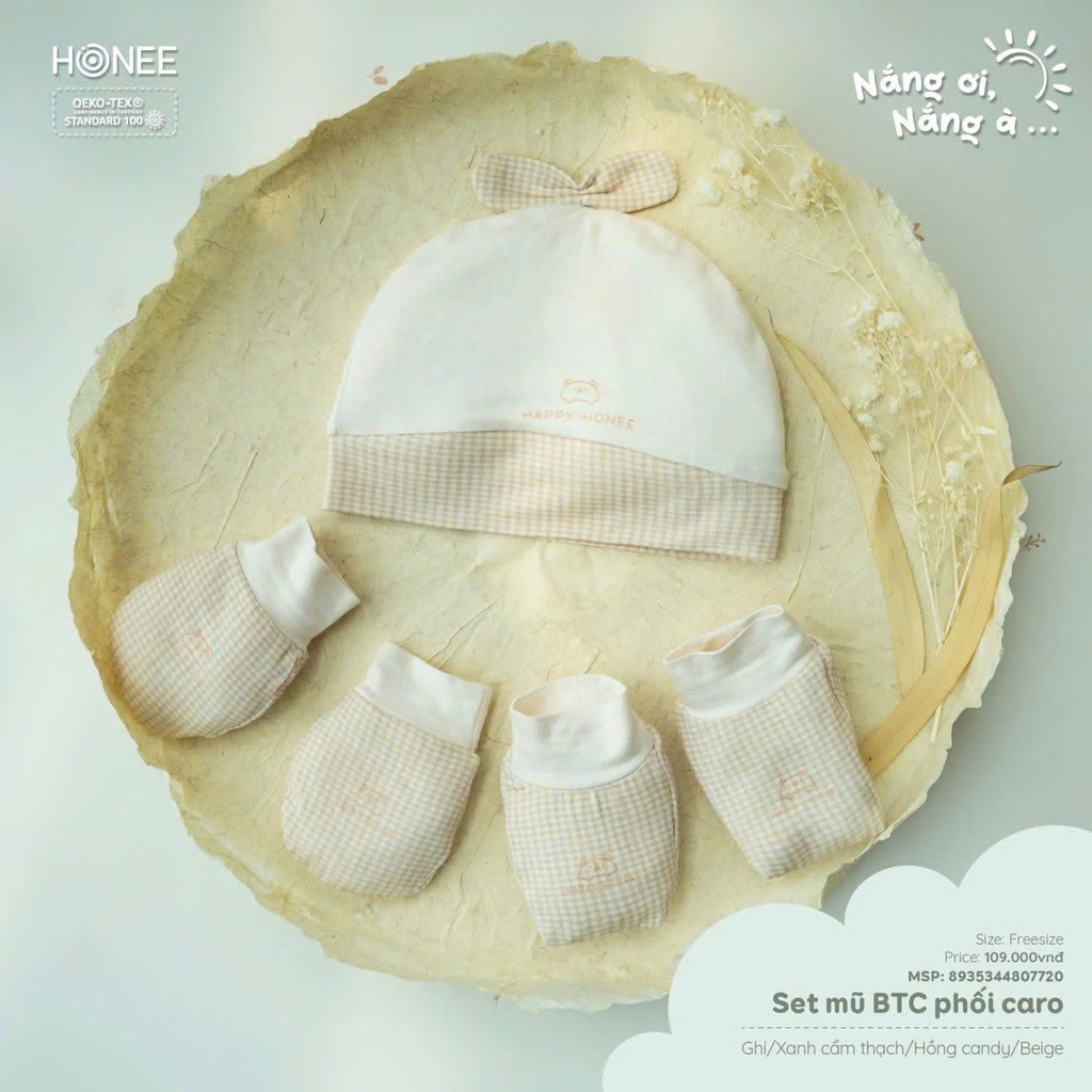 Set mũ BTBC phối caro 8935344807720