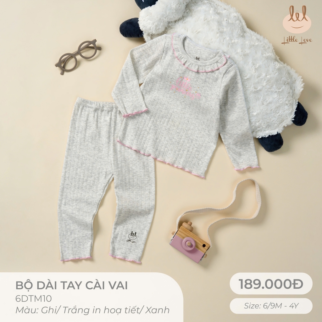 Bộ dài tay cài vai 6DTM10
