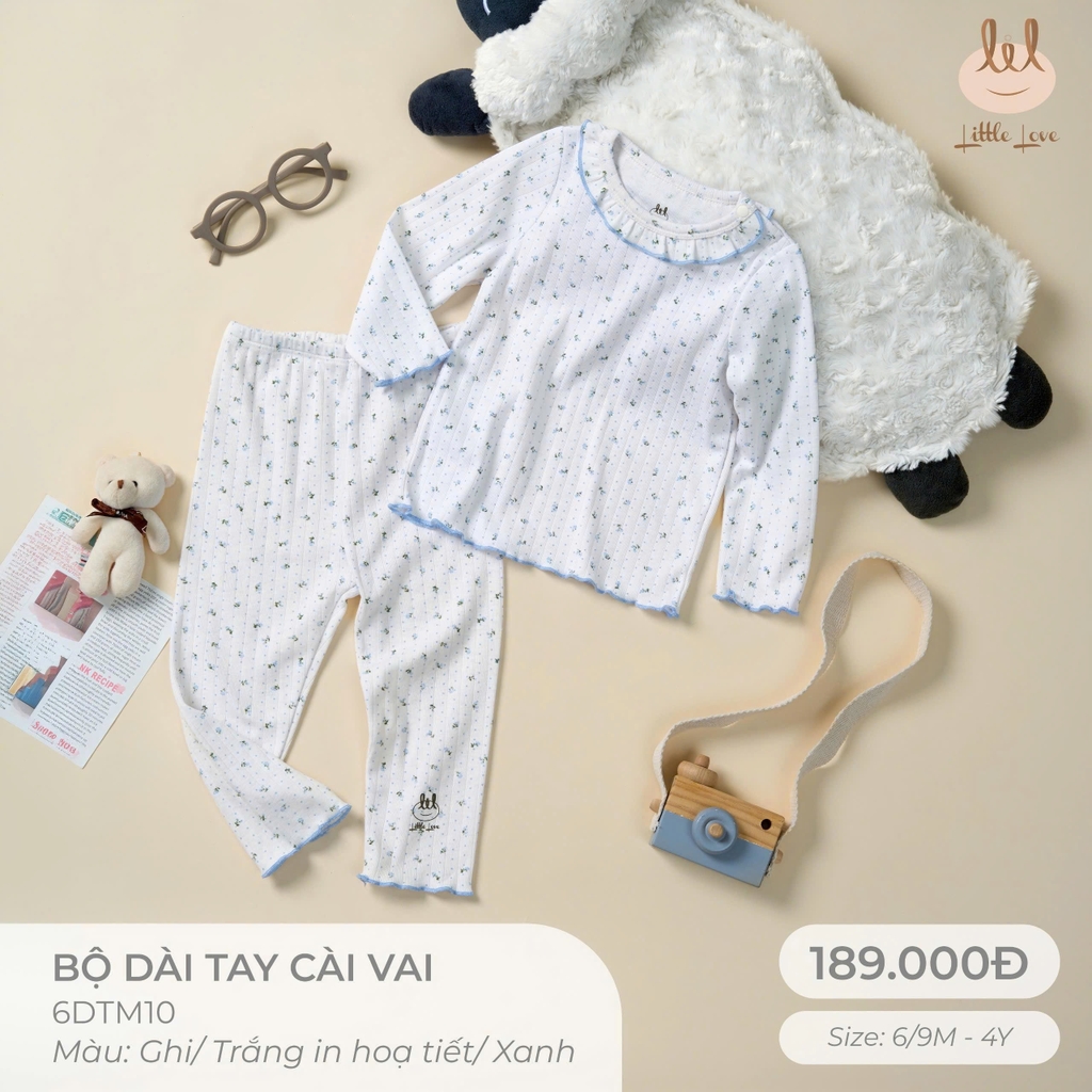 Bộ dài tay cài vai 6DTM10