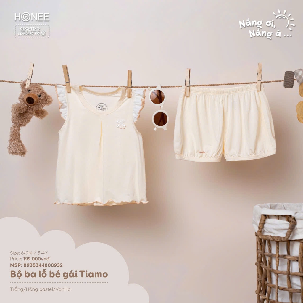 Bộ ba lỗ bé gái Tiamo 8935344808932