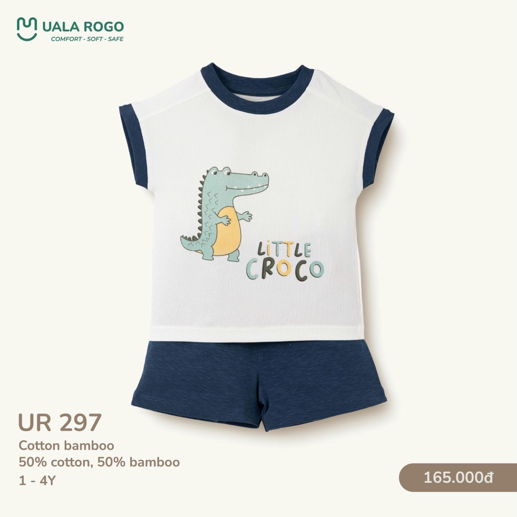 Bộ sát nách họa tiết cá sấu Uala UR297