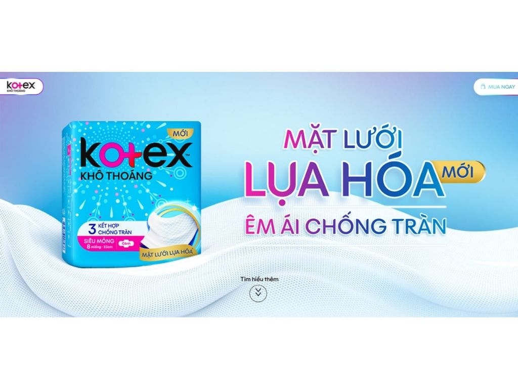 Băng vệ sinh Kotex Maxcool hằng ngày kháng khuẩn 20 miếng  Băng vệ sinh