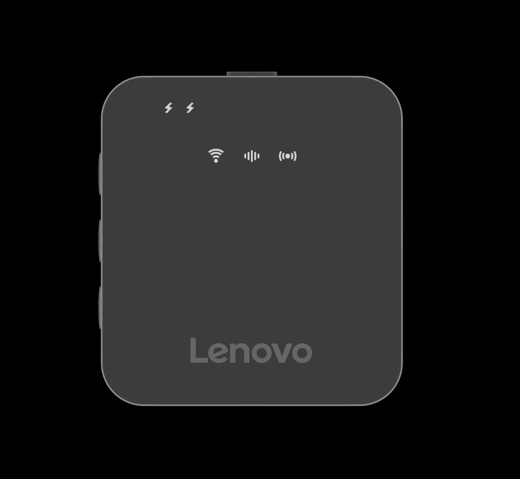 Micro không dây âm thanh nổi Lenovo MC550 dùng để ghi hình DSLR, IOS, Android, PC, phát trực tiếp, phỏng vấn, Mini Mic 300 mAh