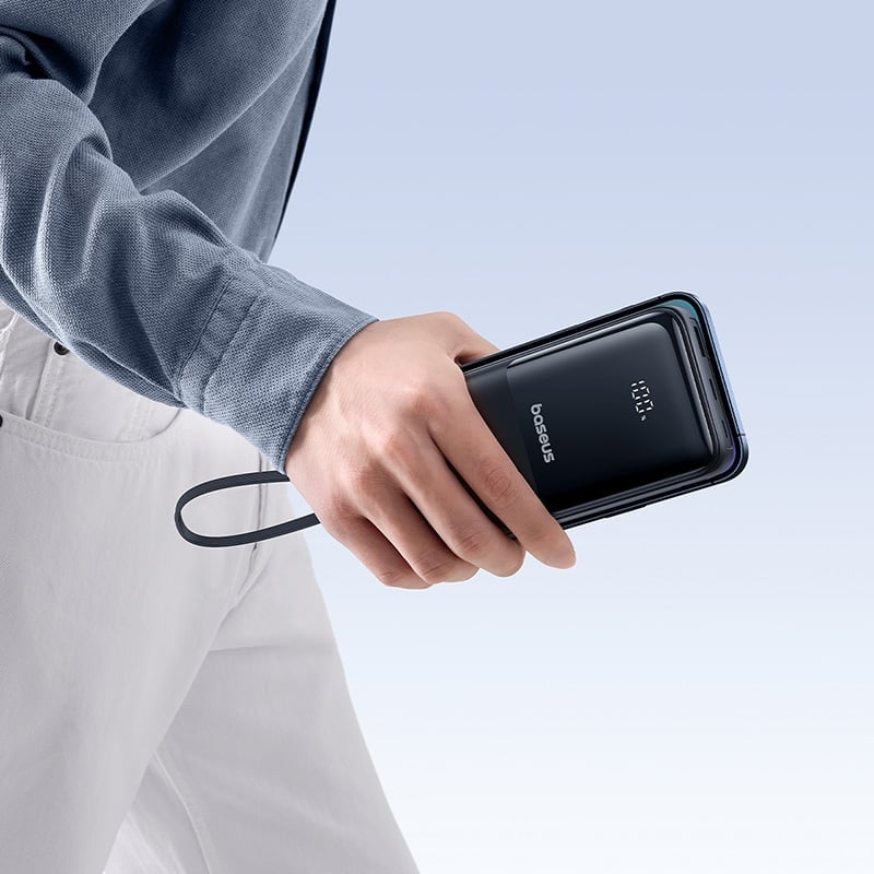 Pin Sạc Dự Phòng Baseus Lipow Dual Cable 20000mAh 22.5W Sạc Nhanh, Tích Hợp Cáp Type-C & Lightning