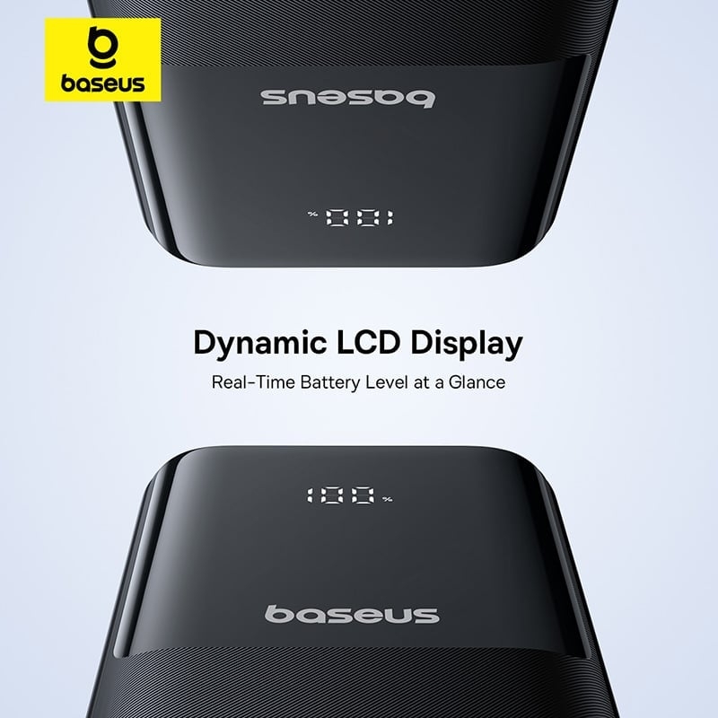 Pin Sạc Dự Phòng Baseus Lipow Dual Cable 20000mAh 22.5W Sạc Nhanh, Tích Hợp Cáp Type-C & Lightning