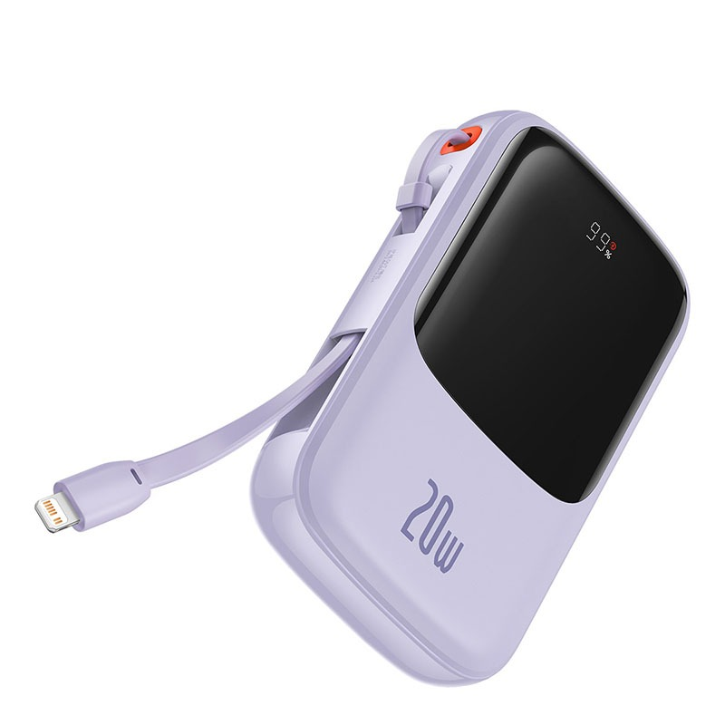 Pin dự phòng Baseus QPow Digital Display 20.000mAh tích hợp dây sạc Type C 22.5W