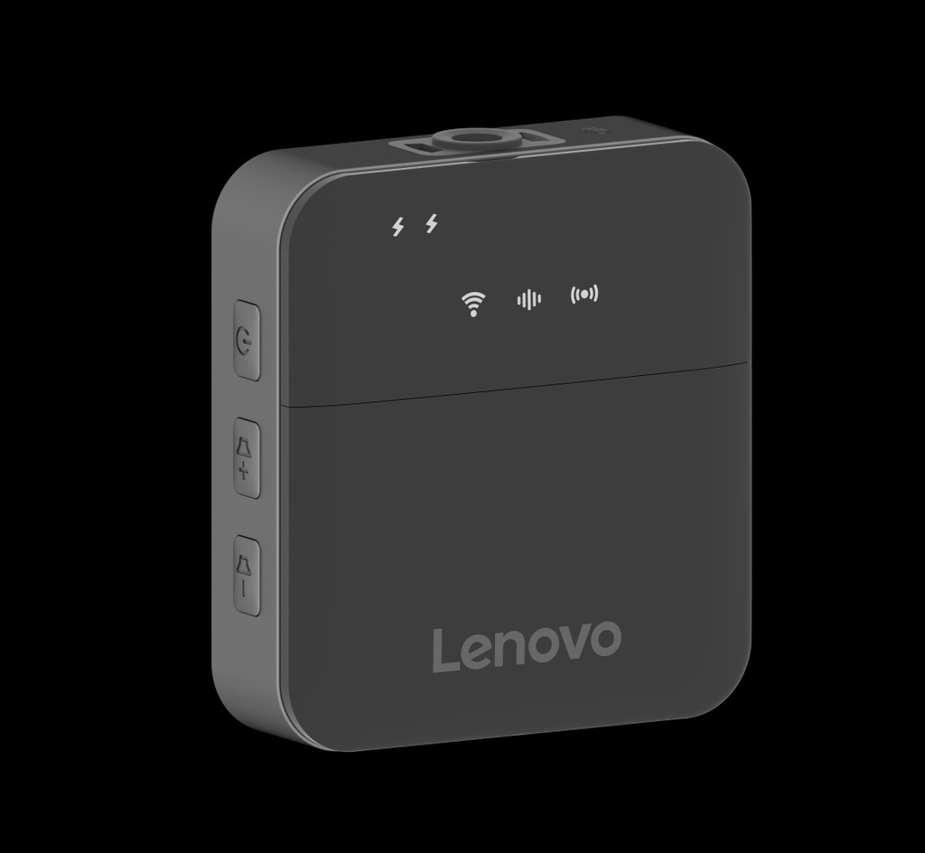 Micro không dây âm thanh nổi Lenovo MC550 dùng để ghi hình DSLR, IOS, Android, PC, phát trực tiếp, phỏng vấn, Mini Mic 300 mAh