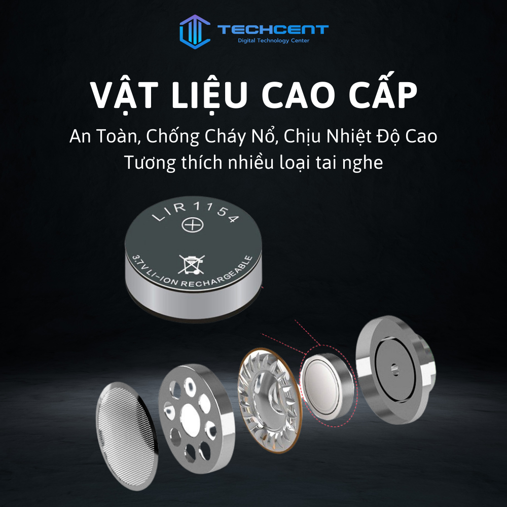 Pin Tai Thay Thế Cho Tai Nghe Hổ Vằn Ap2, Ap3, Ap4, Pro1, Pro2
