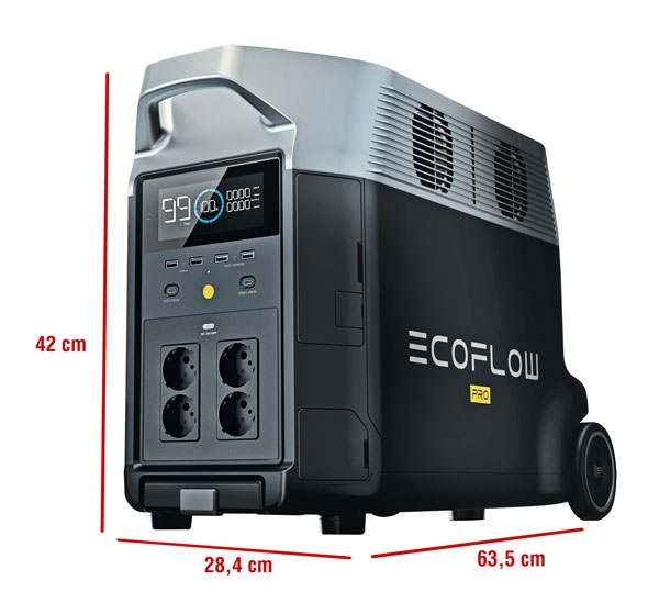 Trạm năng lượng Ecoflow Delta Pro 3600Wh | 1.000.000 mAh | Hàng Chính hãng