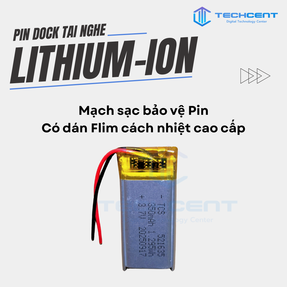 Pin Dock Sạc Thay Thế Cho Tai Nghe Hổ Vằn Ap2, Ap3, Ap4, Pro1, Pro2