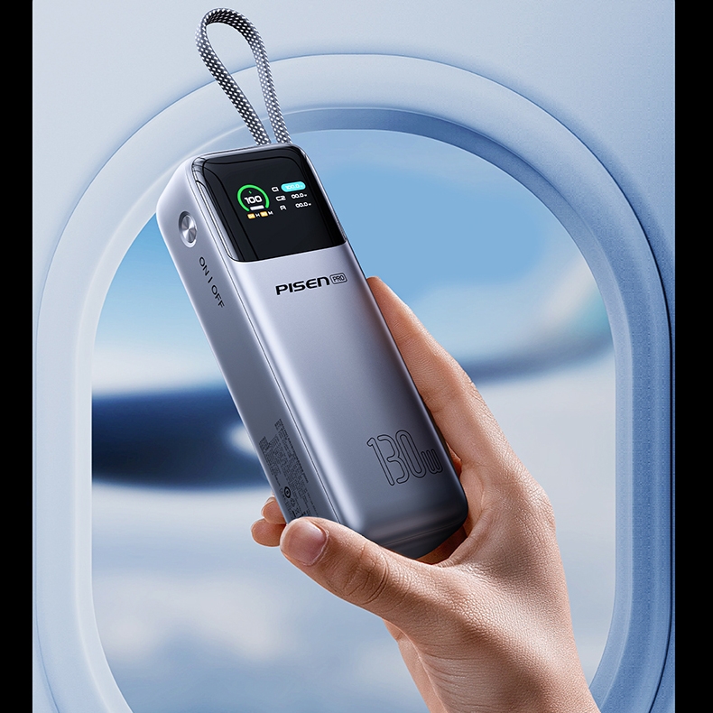 Pin sạc dự phòng Pisen Pro TP-D107 130W 20000mAh Chính Hãng