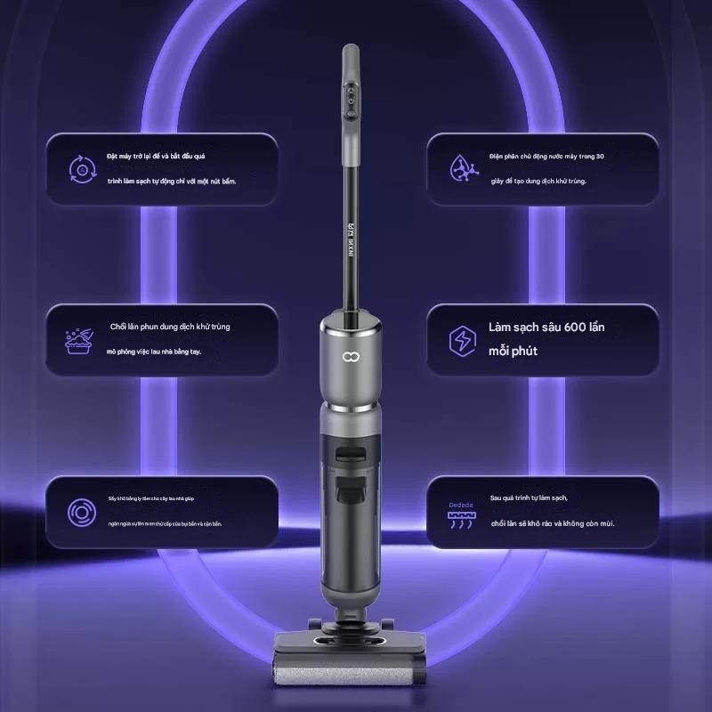 INXNI Z3 Neo – Máy Lau Nhà Hút Bụi 3in1 Tự Giặt Sấy Giẻ, Chống Rối 3 Lớp (Bản Quốc Tế)