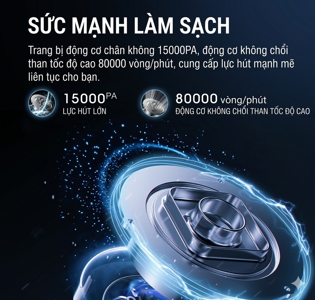 Máy hút bụi & lau nhà cầm tay thông minh Skyworth H5