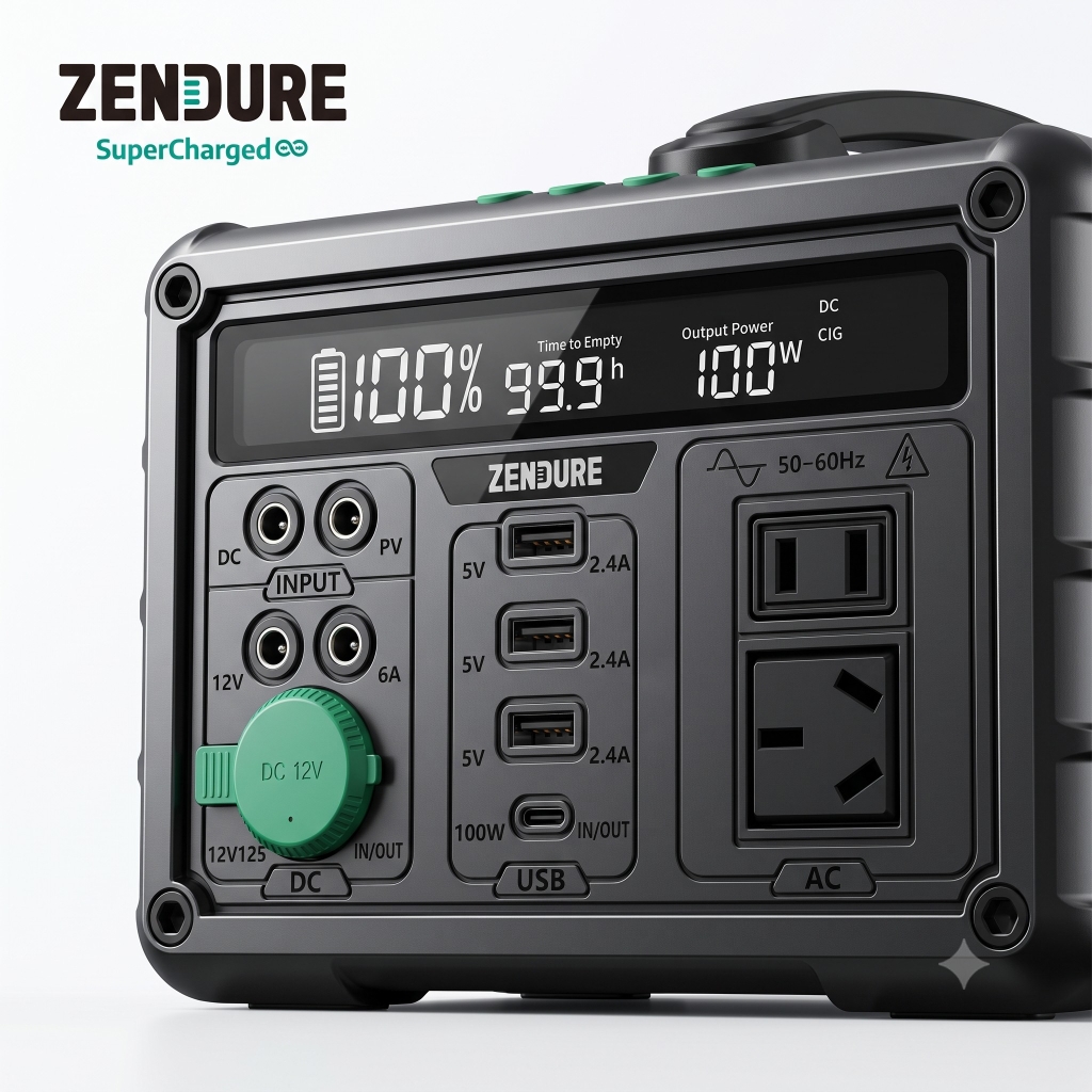 Trạm Sạc 1000W Zendure SuperBase 1000M ZDSB1000M 1016Wh – Công Suất Đỉnh 1500W