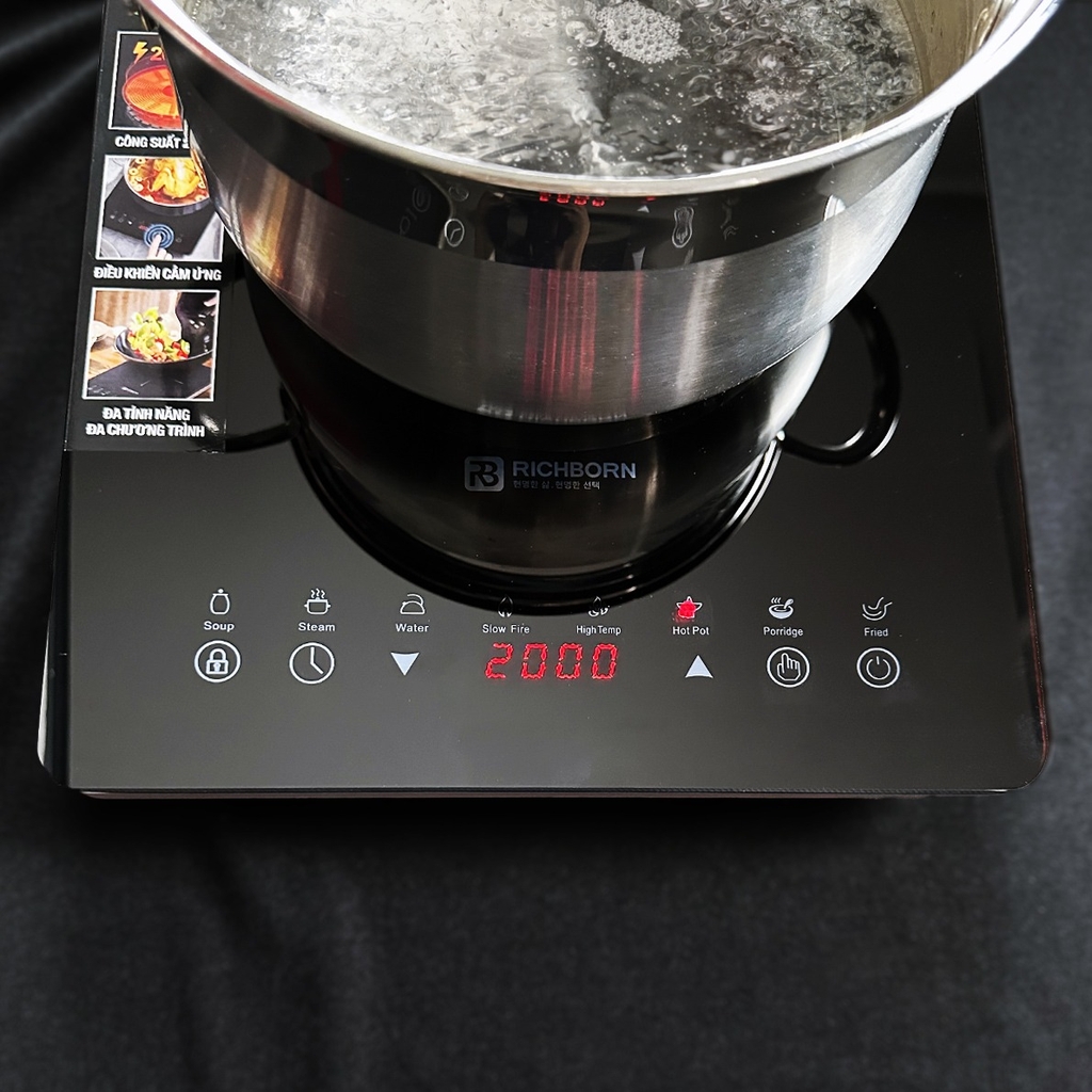 Bếp Từ Đơn RICHBORN RI3528-D17G - Sản xuất Malaisia