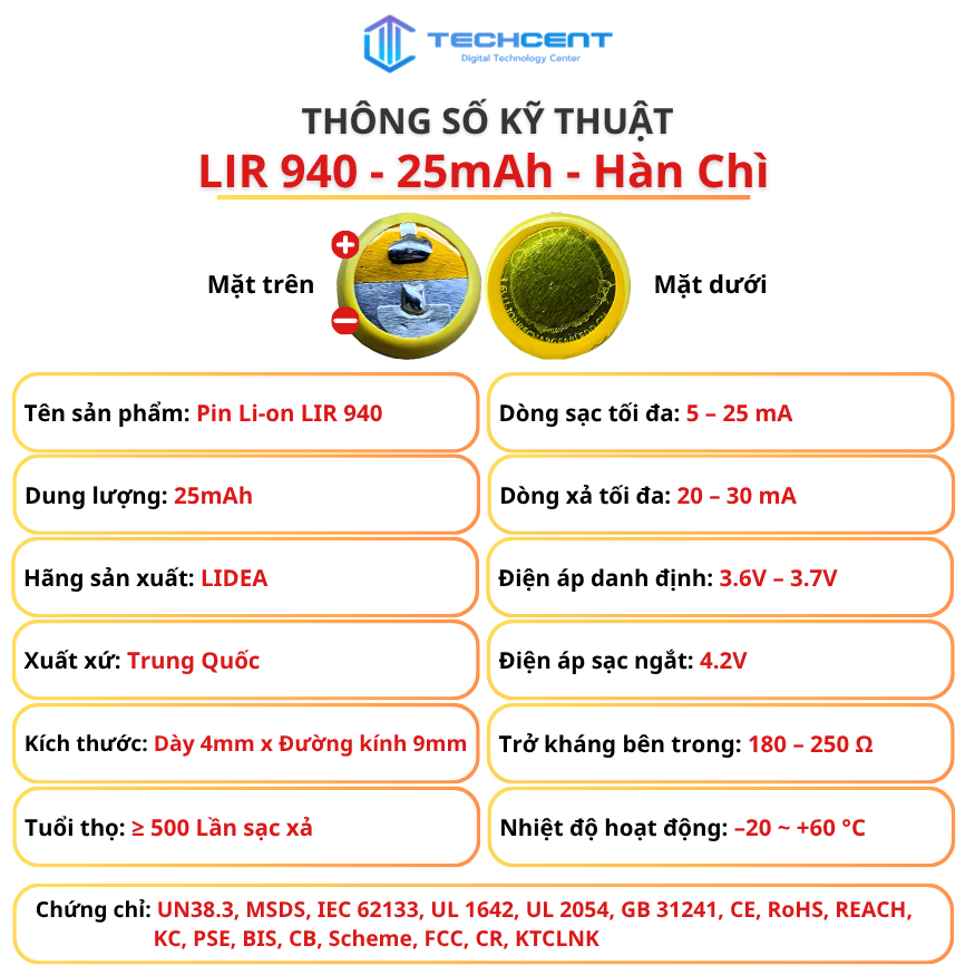 Pin thay thế cho tai nghe không dây