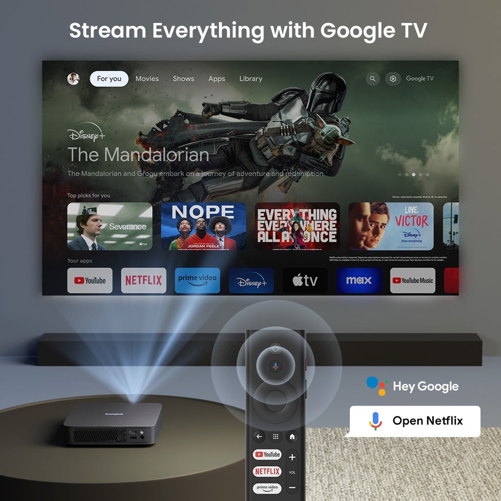 Dangbei Atom Laser ALPD® – Máy Chiếu Thông Minh, Hệ Điều Hành Google TV Chính Chủ, Voice Tìm Kiếm Giọng Nói, Netflix Được Cấp Phép
