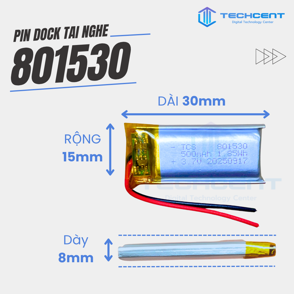 Pin Dock Sạc Thay Thế Cho Tai Nghe Hổ Vằn Ap2, Ap3, Ap4, Pro1, Pro2