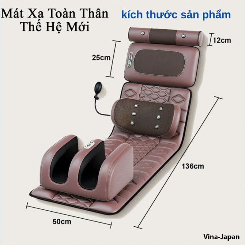 Đệm Massage Toàn Thân Sakura Z30 Japan Cao Cấp