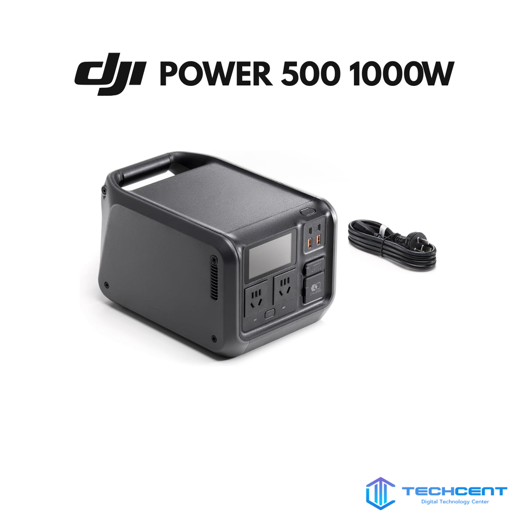 Trạm điện di động 220V DJI Power 500, Công suất 1000W, Pin LFP (LiFePO4) 512Wh, Sạc nhanh 70 phút