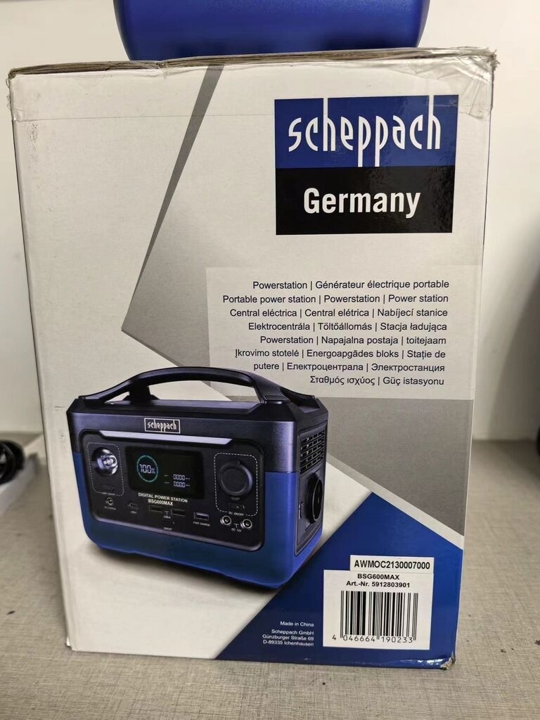 Trạm sạc di động 220V 300w Scheppach BSG600MAX hãng - Hàng Đức