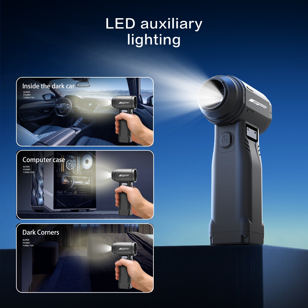 Quạt Phản Lực Super Turbo Fan G1 400W – Pin 10.000mAh, 10 Cấp Gió