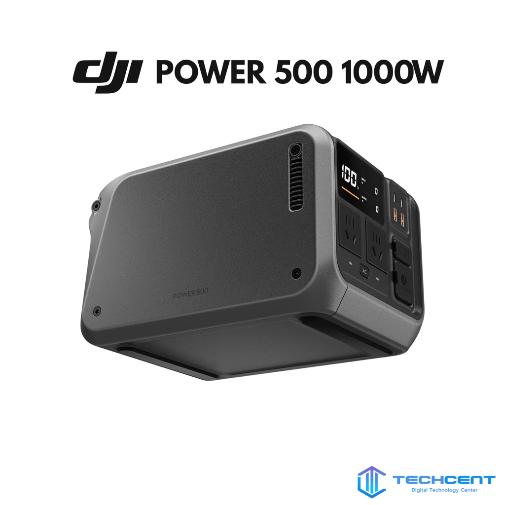 Trạm điện di động 220V DJI Power 500, Công suất 1000W, Pin LFP (LiFePO4) 512Wh, Sạc nhanh 70 phút