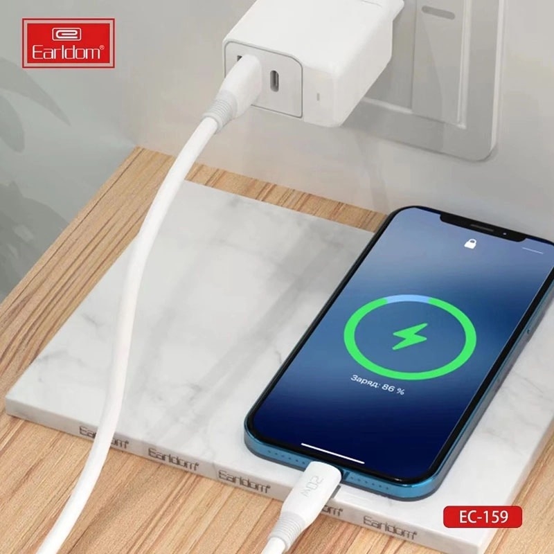 Cáp Sạc Nhanh 20W 3A Max - Model Earldom EC-159 (2 mét)