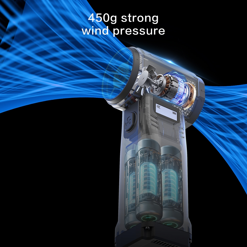 Quạt Phản Lực Super Turbo Fan G1 400W – Pin 10.000mAh, 10 Cấp Gió