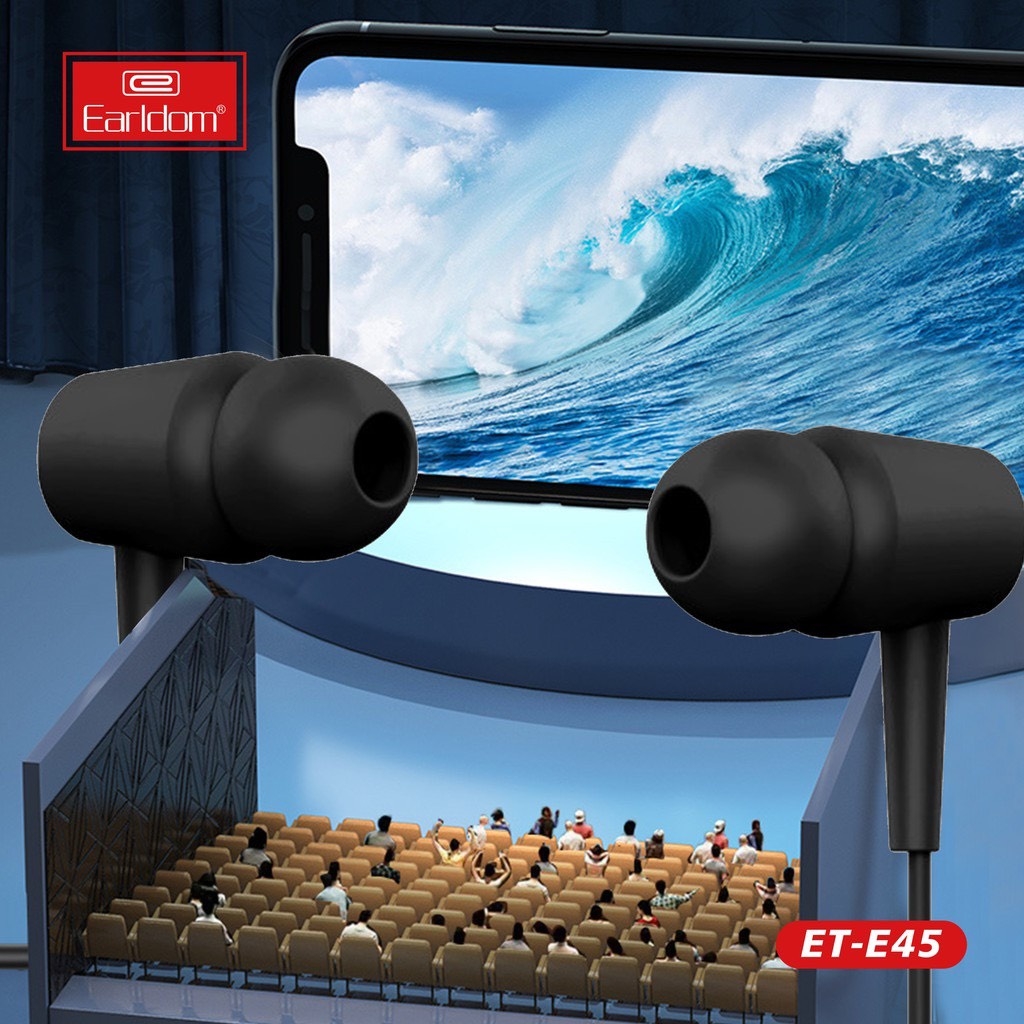 Tai nghe Earldom E45 có dây nhét tai giắc 3.5mm
