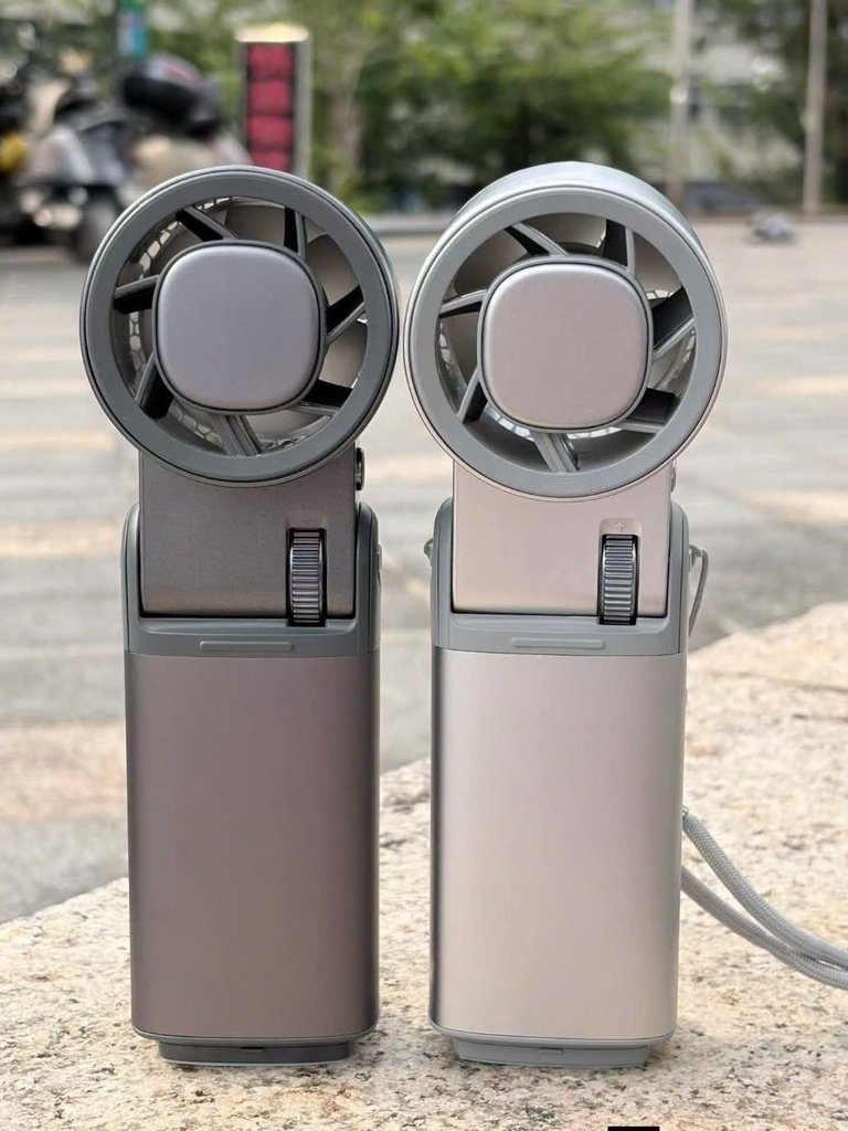 Quạt Mini Cầm Tay IceWing JF181 Vỏ Nhôm Cao Cấp – Có Làm Lạnh, 199 Tốc Độ, Pin Sạc, Màn Hình LED