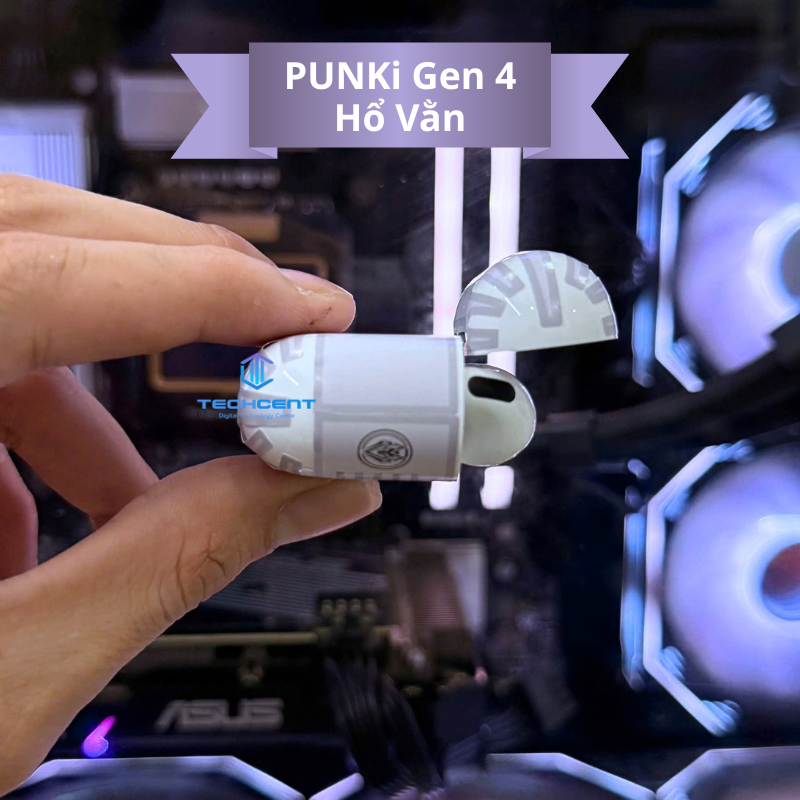 Tai Nghe Bluetooth Punki Gen 4 1563E Hổ Vằn - Chống Ồn ANC - Hàng Chính Hãng
