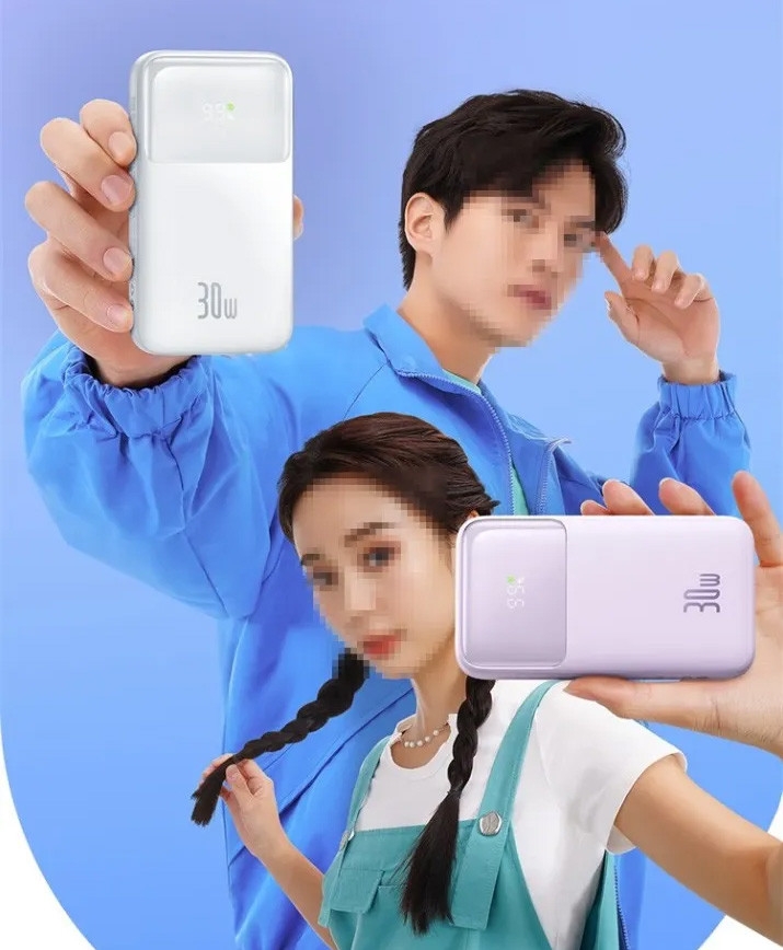 Sạc Dự Phòng Baseus Comet 10000mAh | Kèm Sẵn 2 Dây Sạc Nhanh Type-C 30W (Màu Tím)