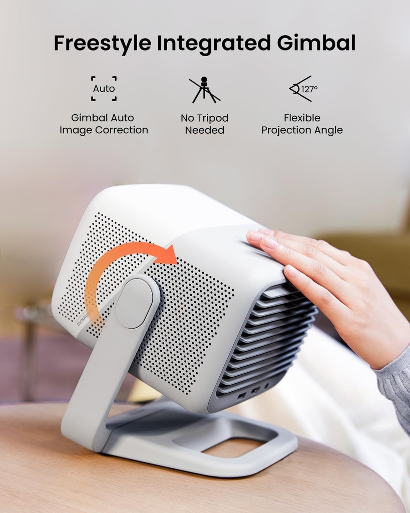 Jmgo N1s Quốc Tế – Máy Chiếu Thông Minh, Gimbal xoay 135 độ, Tích Hợp Hệ Điều Hành Google TV, Netflix Chính Chủ Tìm Kiếm Giọng Nói, Bảo Hành 12 Tháng
