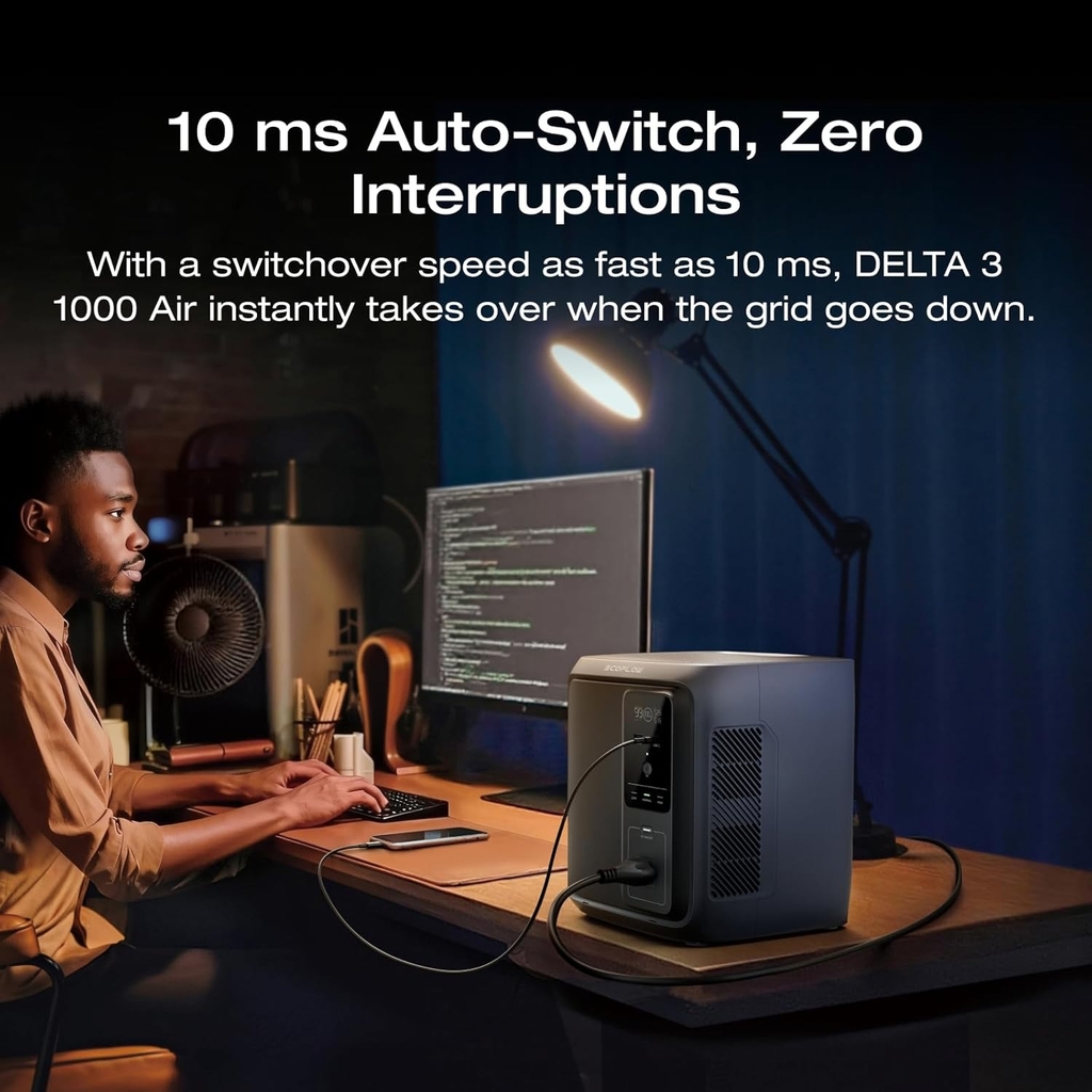Trạm sạc dự phòng EcoFlow DELTA 3 Air 1000 (10ms UPS) | 960Wh 500W
