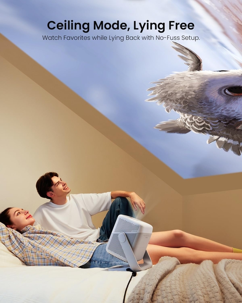 Jmgo N1s Quốc Tế – Máy Chiếu Thông Minh, Gimbal xoay 135 độ, Tích Hợp Hệ Điều Hành Google TV, Netflix Chính Chủ Tìm Kiếm Giọng Nói, Bảo Hành 12 Tháng
