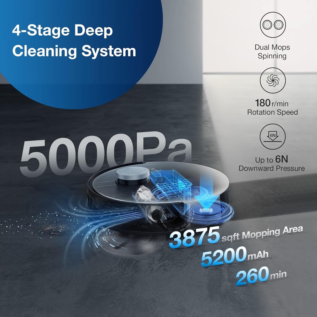 Robot hút bụi lau nhà Ecovacs Deebot X1 OMNI - Cũ Nội Địa
