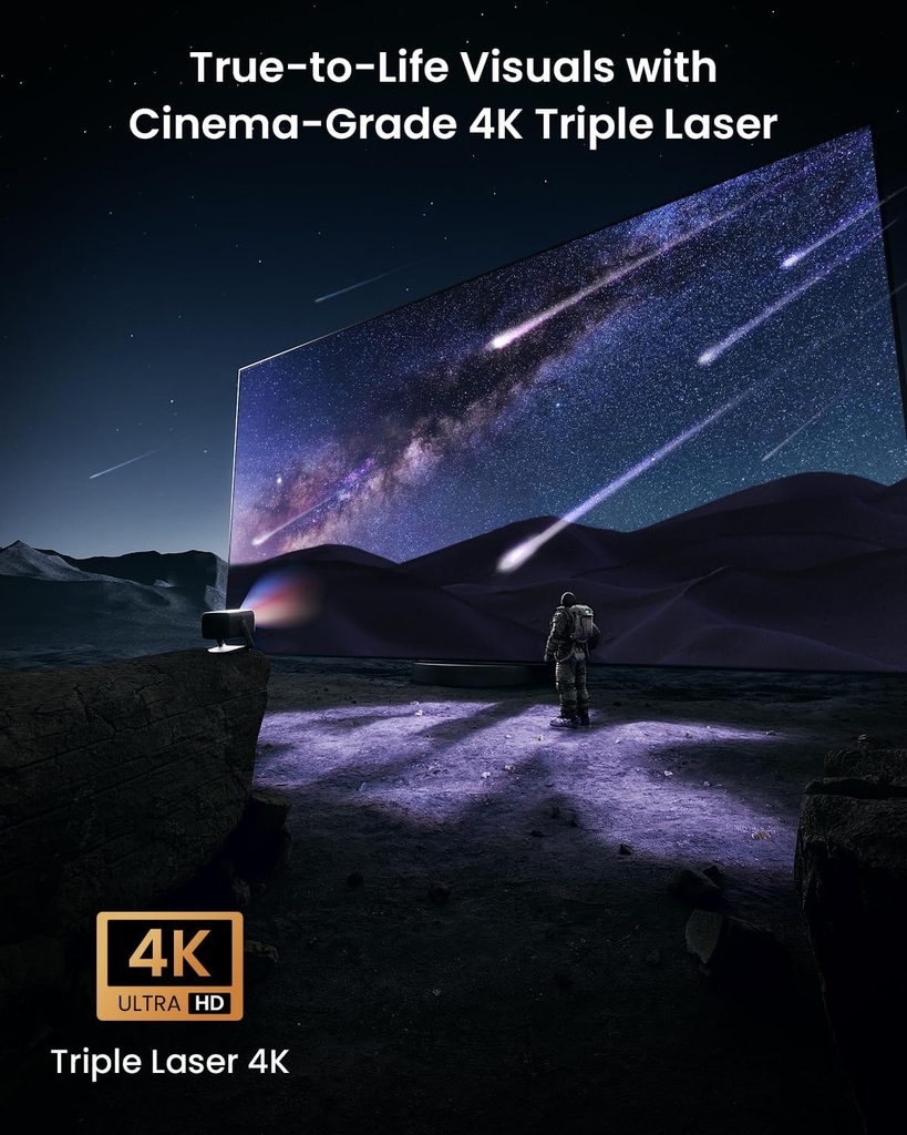 Jmgo N1s Infinity – Máy Chiếu Thông Minh 4K, Laser 3 Màu, Hệ Điều Hành Google TV, Netflix Chính Chủ