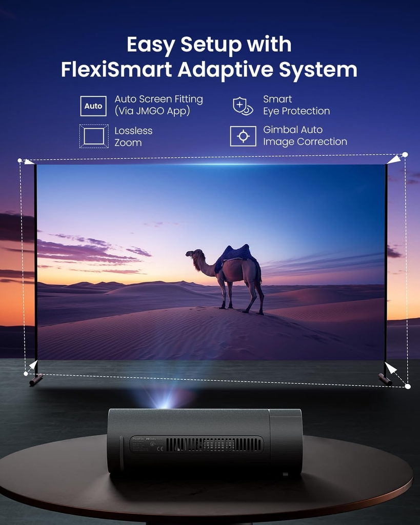 Jmgo PicoFlix – Máy Chiếu Thông Minh, Tích Hợp Sẵn Hệ Điều Hành Google TV, Netflix Chính Chủ, Chính Hãng Việt Nam